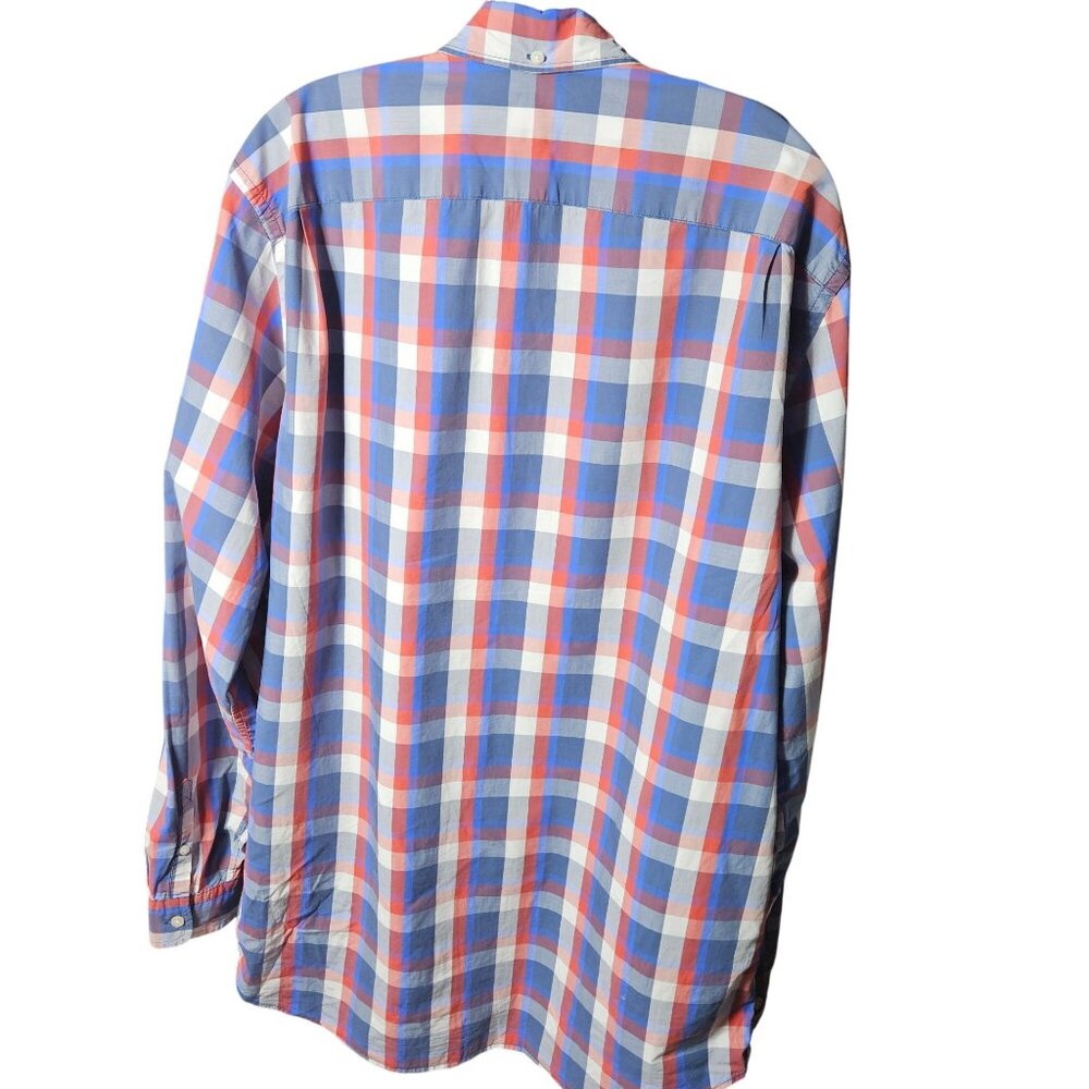 Gap Mens XXL Lived-In Button-Down Long Sleeve Plaid Shirt - Picture 3 of 3